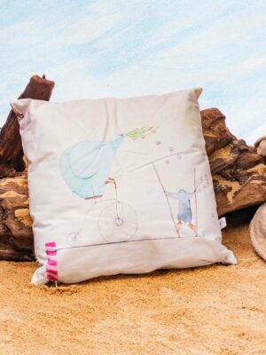 Coussin illustré