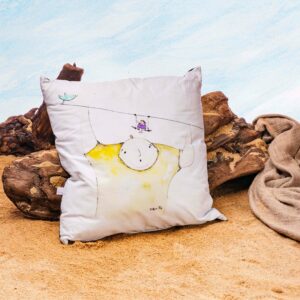 Coussin illustré