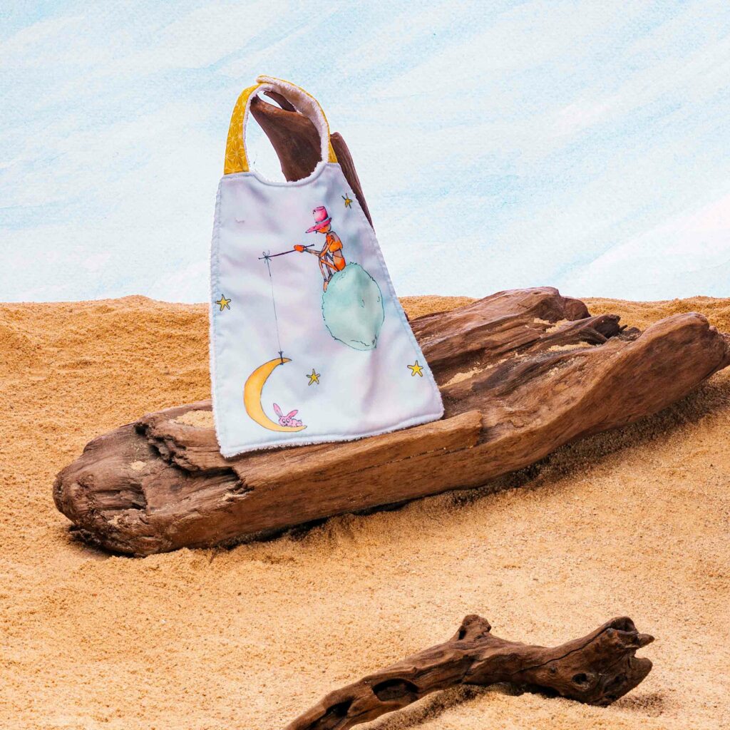 Petit bavoir illustré