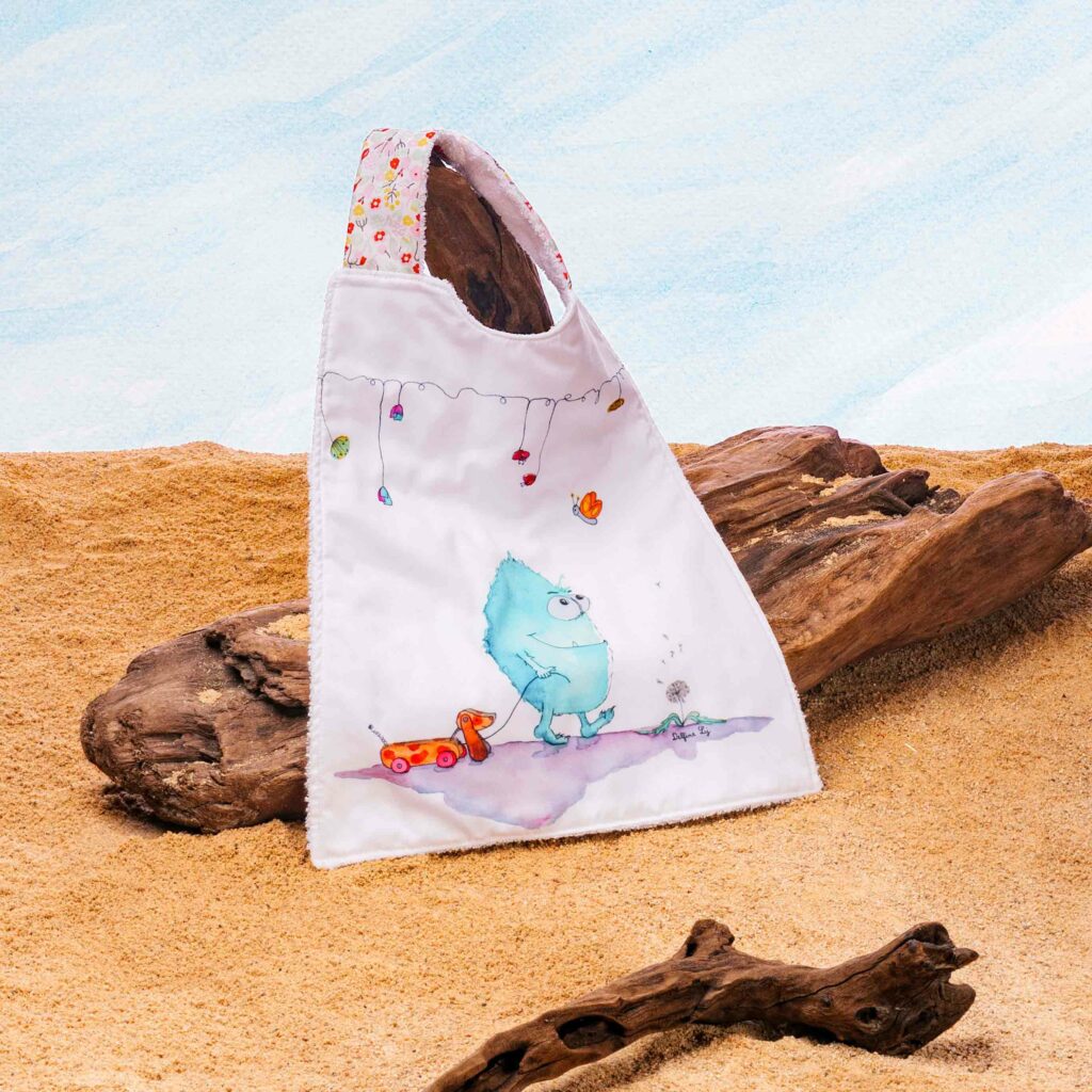 Grand bavoir illustré