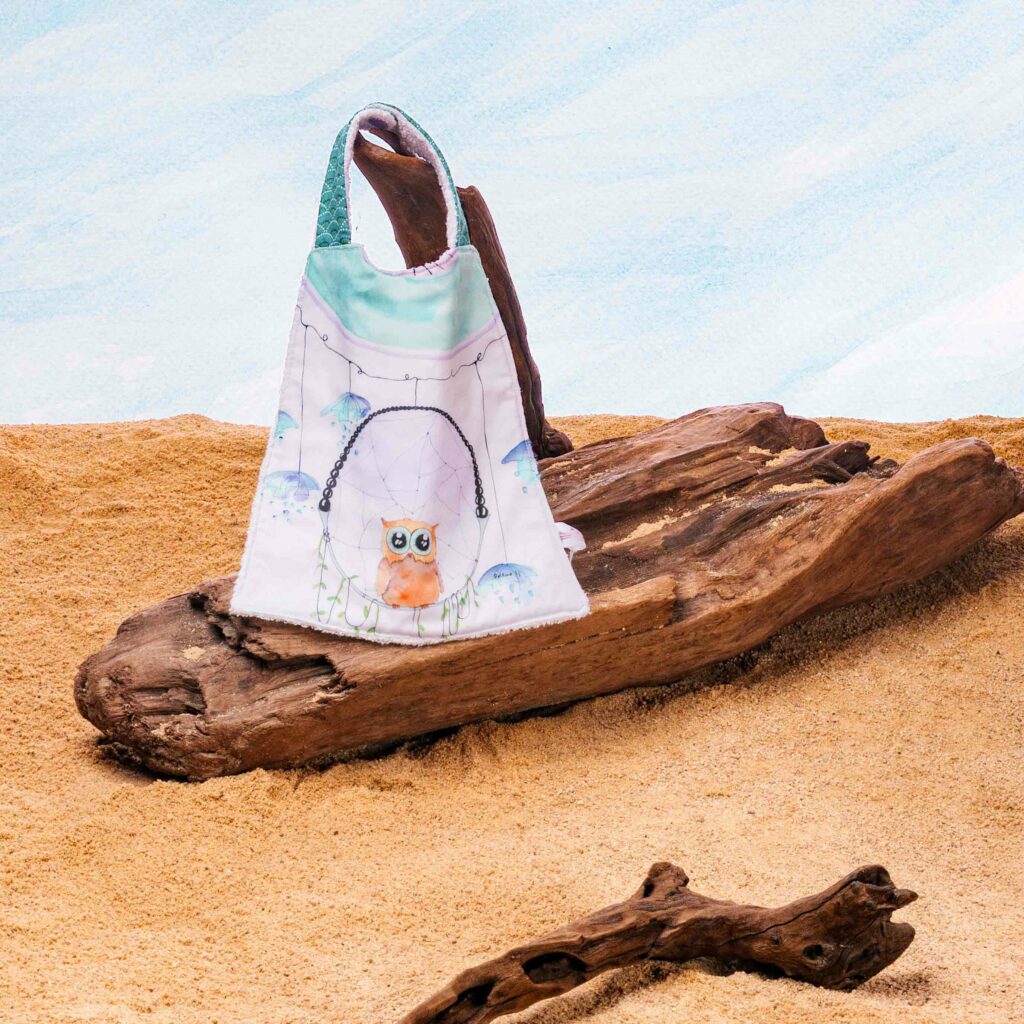 Petit bavoir illustré Hibou